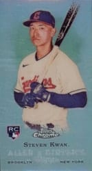 2022 Topps Allen & Ginter Chrome Mini Rookie Design Variations Steven Kwan #RDV-17 card