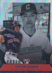 2022 Topps Fresh Faces Steven Kwan #FF-24 card