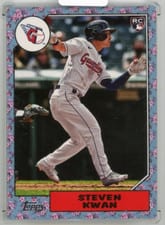 2022 Topps Japan Edition 1987 Topps Cherry Tree Steven Kwan #87B-25 card