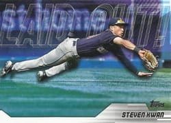 2023 Topps Update Laid Out Steven Kwan #LO-5 card