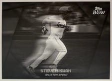 2024 Topps Black & White Shutter Speed Steven Kwan #SS2 card