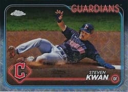 2024 Topps Chrome Logofractor Edition Base Set Steven Kwan #30 card