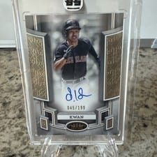 2024 Topps Tier One Break Out Autographs Steven Kwan #BOA-SK card