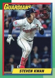2025 Topps 1990 Topps Baseball (Series Two) Steven Kwan #90B2-9 card
