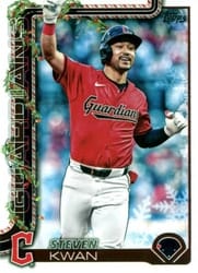 2025 Topps Holiday Base Set Steven Kwan #H143 card