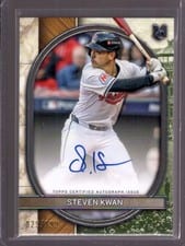 2025 Topps Museum Collection Archival Autographs Steven Kwan #AA-SK card