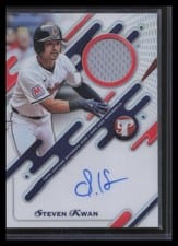 2025 Topps Pristine Pristine Pieces Autograph Relics Steven Kwan #PPAR-SK card