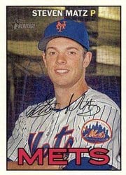 2016 Topps Heritage Base Set Steven Matz #62 card