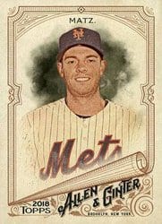 2018 Topps Allen & Ginter Base Set Steven Matz #294 card