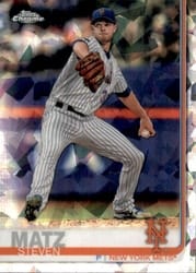 2019 Topps Chrome Sapphire Edition Base Set Steven Matz #443 card