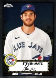 2021 Topps Chrome Platinum Anniversary Base Set Steven Matz #265 card