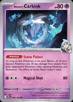 Destined Rivals Steven's Carbink #86 card