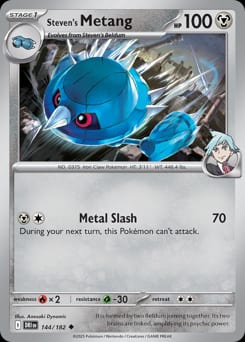 Destined Rivals Steven's Metang #144 card