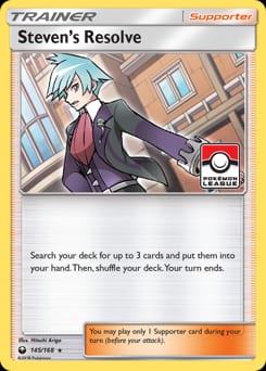 2018 Celestial Storm Steven's Resolve #145 card