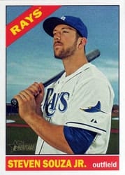 2015 Topps Heritage Base Set Steven Souza Jr. #640 card