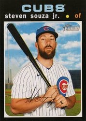 2020 Topps Heritage Base Set Steven Souza Jr. #578 card