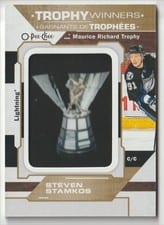 2020-21 O-Pee-Chee Trophy Patches Steven Stamkos #P-27 card
