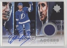 2021-22 Upper Deck Ultimate Collection 2019 Update - Ultimate Access Jersey Autograph Steven Stamkos #UAA-SS card