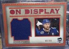 2022-23 Upper Deck The Cup On Display Jersey Steven Stamkos #OD-SS card
