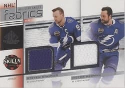 2022-23 SP Game Used 2022 NHL All-Star Game Jersey Duals Steven Stamkos/Victor Hedman #AS2-14 card