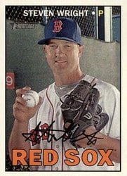 2016 Topps Heritage Base Set Steven Wright #653 card