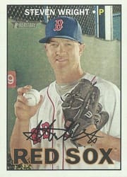 2016 Topps Heritage Base Set Steven Wright #653b card