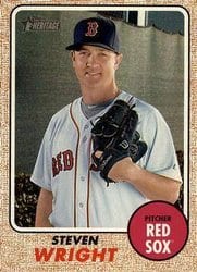 2017 Topps Heritage Base Set Steven Wright #125 card