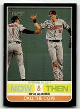 2020 Topps Heritage Now & Then Stevie Wilkerson #NT-8 card