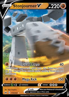 2020 Sword & Shield Stonjourner V #115 card