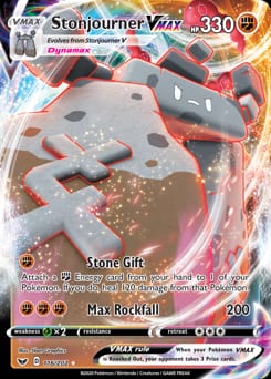 2020 Sword & Shield Stonjourner VMAX #116 card