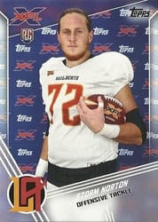 2020 Topps XFL Base Set Storm Norton #159 card