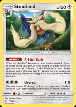 Cosmic Eclipse Stoutland #176 card