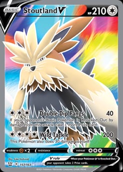 Battle Styles Stoutland V #157 card