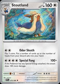 2025 White Flare Stoutland #76 card