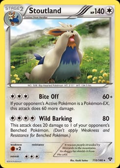 XY Stoutland #110 card