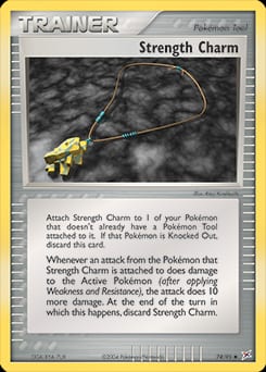 2004 Team Magma vs Team Aqua Strength Charm #74 card