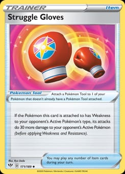 Darkness Ablaze Struggle Gloves #171 card
