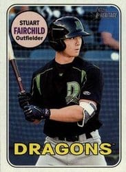 2018 Topps Heritage Minor League Base Set Stuart Fairchild #105 card