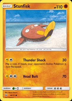 Shining Legends Stunfisk #46 card