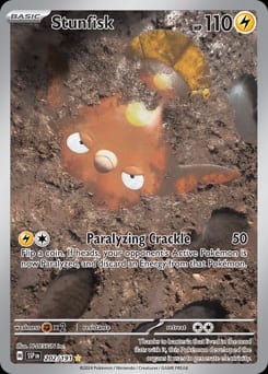 Surging Sparks Stunfisk #202 card