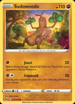 2022 Lost Origin Sudowoodo #94 card