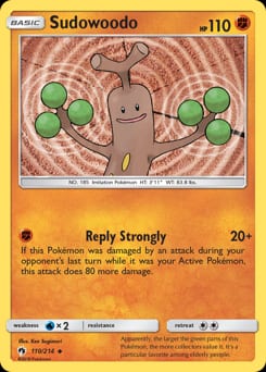 2018 Lost Thunder Sudowoodo #110 card