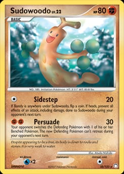 Mysterious Treasures Sudowoodo #35 card