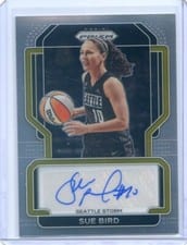 2022 Panini Prizm WNBA Signatures Sue Bird #SG-SBD card