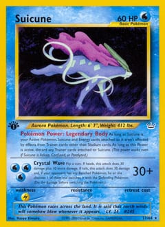 Neo Revelation Suicune #27 card