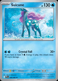 2025 Phantasmal Flames Suicune #26 card
