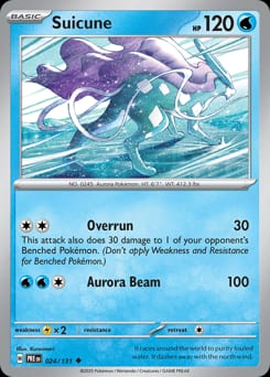 2025 Prismatic Evolutions Suicune #24 card