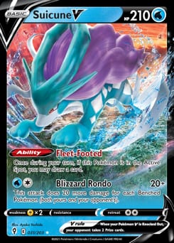 Evolving Skies Suicune V #31 card