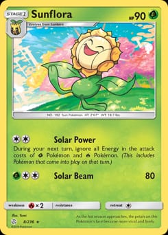 Cosmic Eclipse Sunflora #8 card