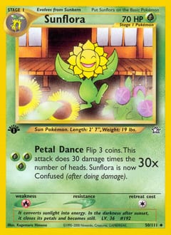 Neo Genesis Sunflora #50 card